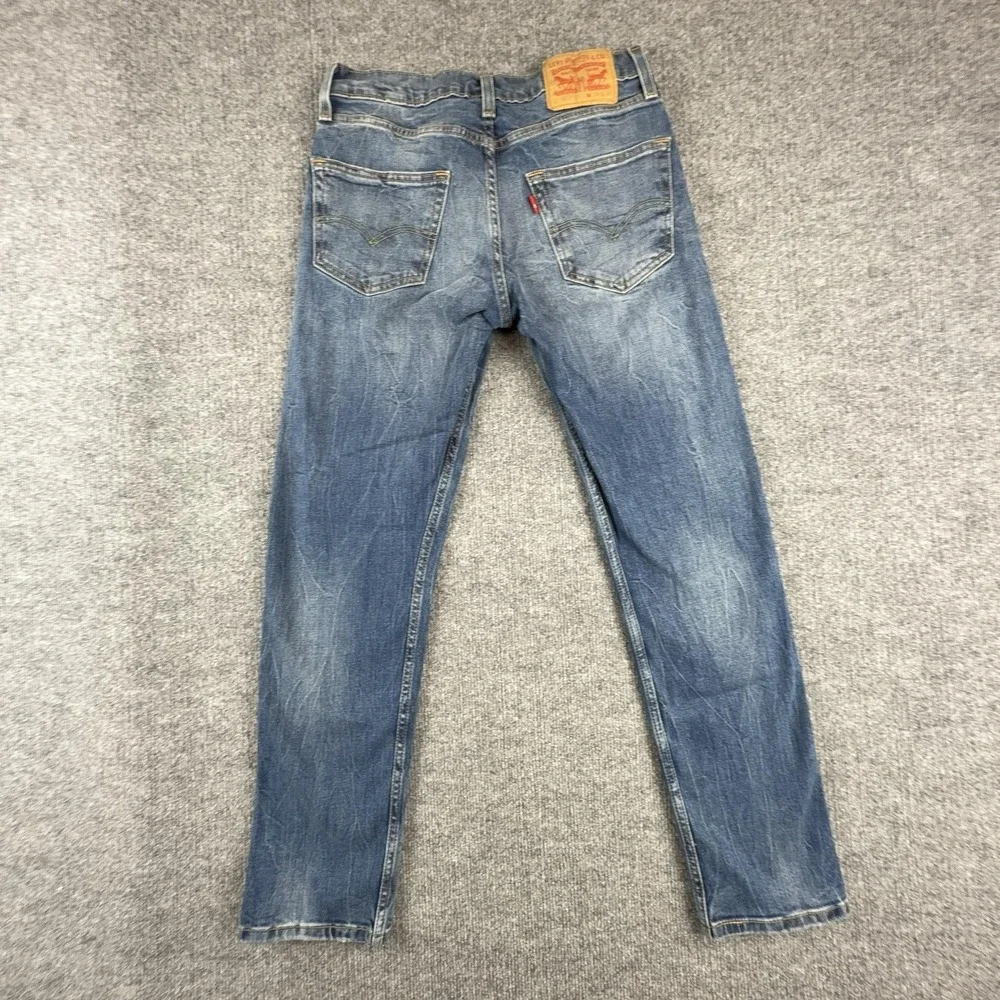 Levis 502 Jeans Mens 29x32 Blue Regular Fit Tapered Leg Medium Wash Denim